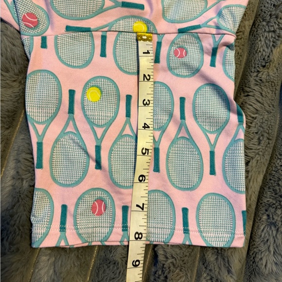 Shady Lady Tennis Print Shorts Pajama Set - Picture 7 of 10